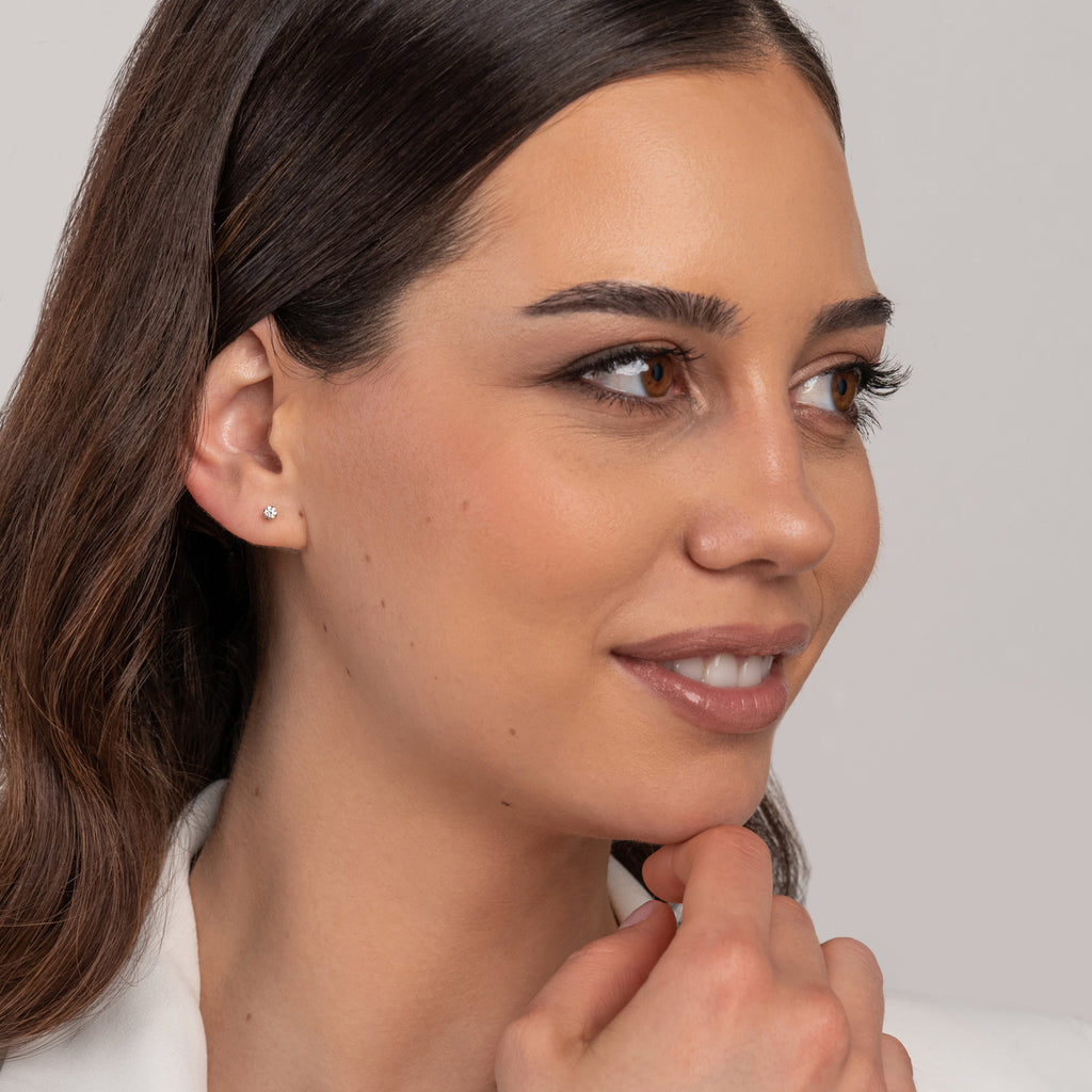 Ear Piercing 3 mm Zirconia Stainless Steel Self Piercer - Simply Whispers