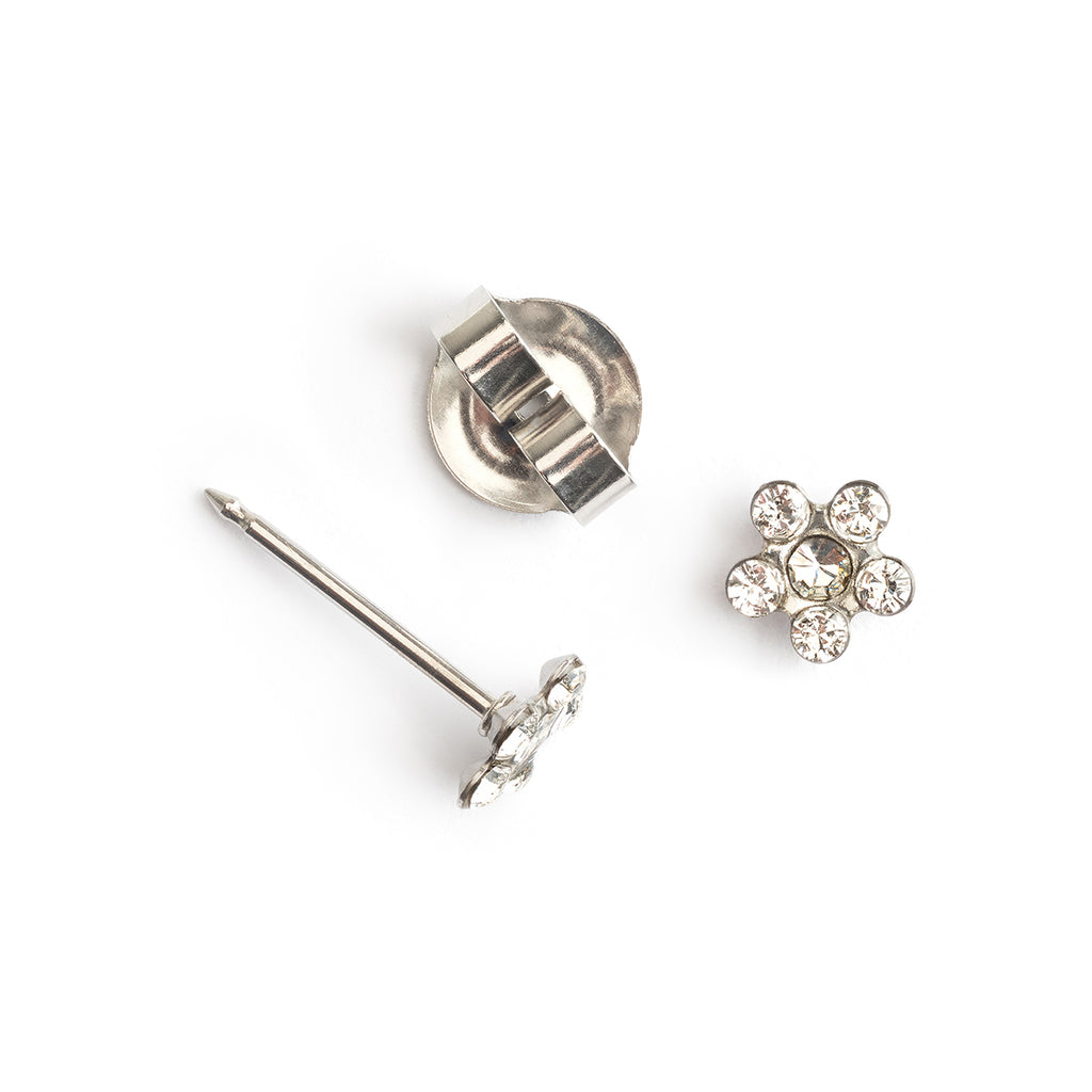 Ear Piercing Daisy Crystal Stainless Steel Self Piercer - Simply Whispers
