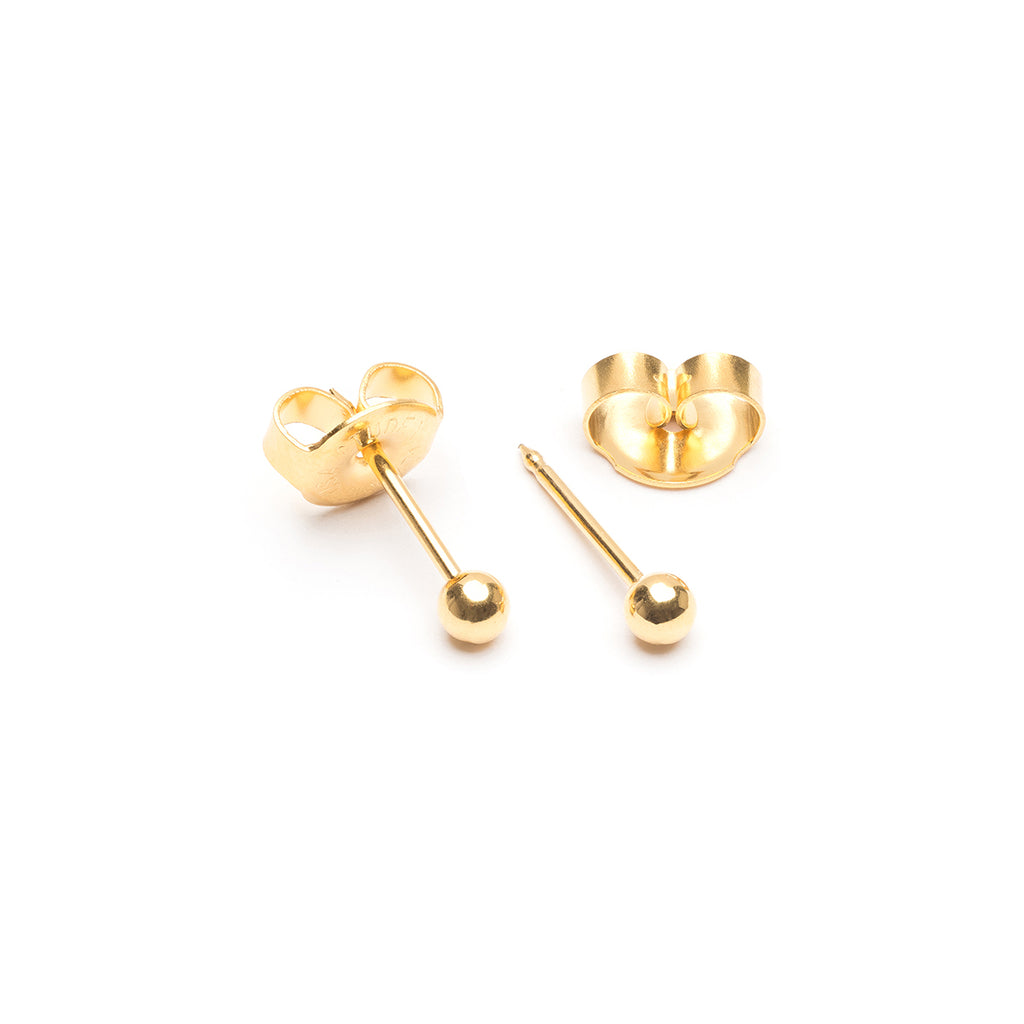 Ear Piercing 3 mm Ball Gold Plated  Self Piercer - Simply Whispers