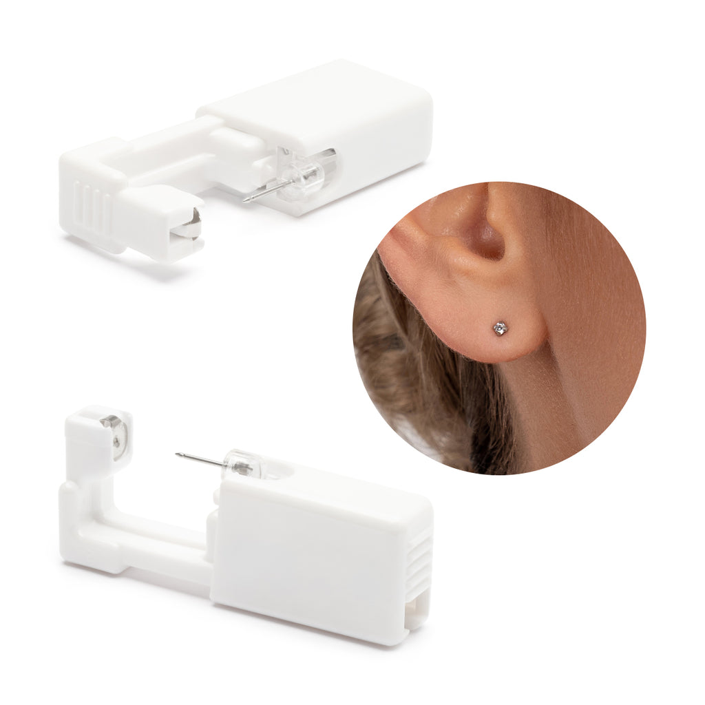 Ear Piercing 2 mm Zirconia Stainless Steel Self Piercer - Simply Whispers