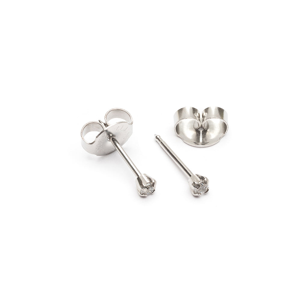 Ear Piercing 2 mm Zirconia Stainless Steel Self Piercer - Simply Whispers