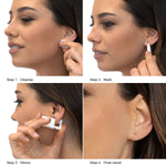 Ear Piercing 2 mm Bezel Pearl Baby Post Gold Plated Self Piercer - Simply Whispers