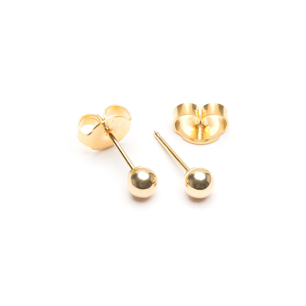 Ear Piercing 4 mm Ball 14K Gold Self Piercer - Simply Whispers