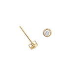 Gold Filled 3mm Bezel Stud Earrings - Simply Whispers