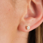 Gold Filled 4mm Bezel Stud Earrings - Simply Whispers