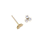 14k Gold Filled Zirconia Cluster Stud Earrings - Simply Whispers