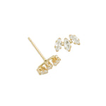 Gold Filled Marquise Stud Earrings - Simply Whispers
