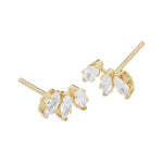 Gold Filled Marquise Stud Earrings - Simply Whispers