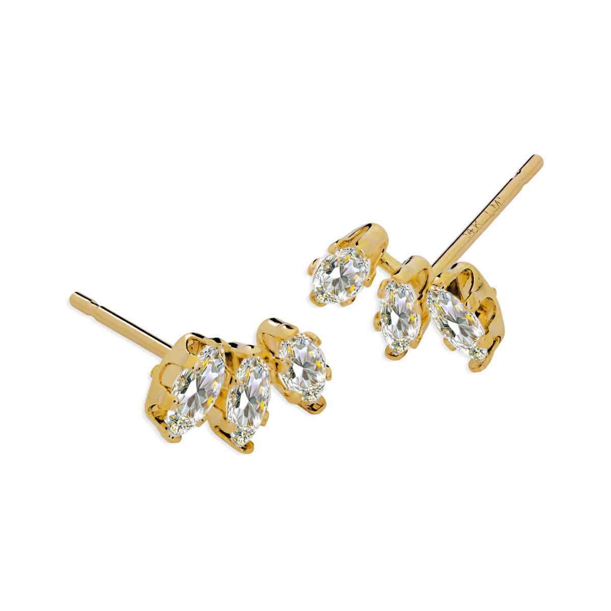 14k Gold Filled Marquise Stud Earrings - Simply Whispers