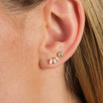 Gold Filled Marquise Stud Earrings - Simply Whispers