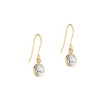 Gold Filled Round Zirconia French Hook Earrings - Simply Whispers