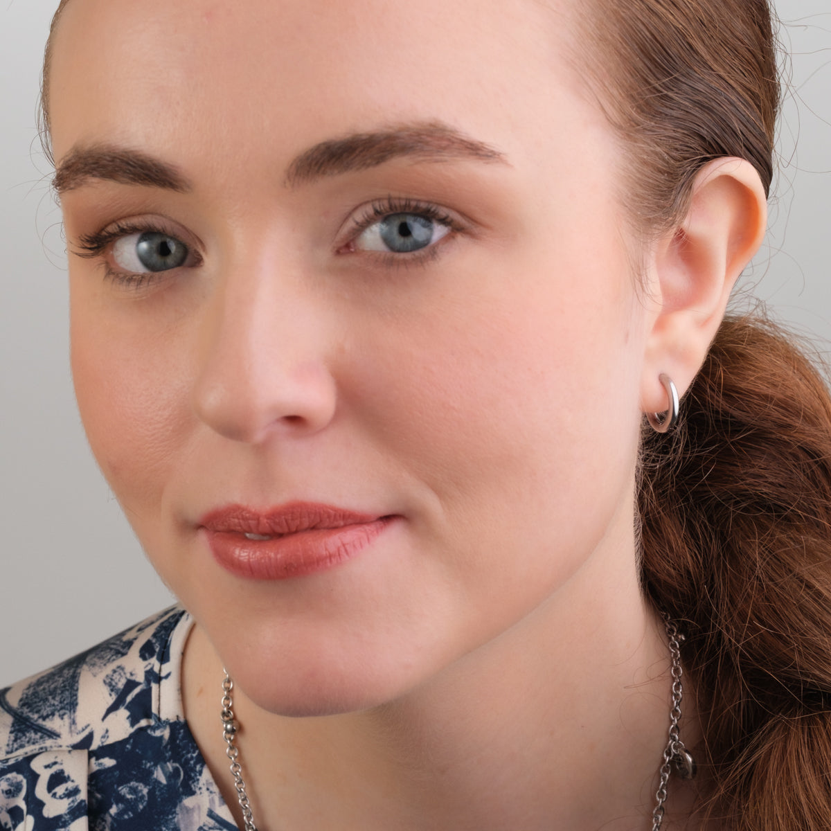 Silver Titanium Huggie Earrings - Simply Whispers