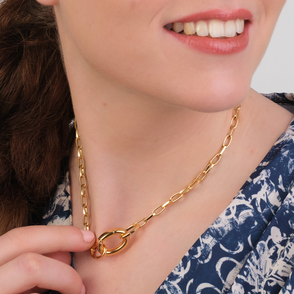 Gold Long Cable Chain Necklace - Simply Whispers