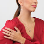 Sterling Silver Zirconia Circle Pendant Necklace - Simply Whispers