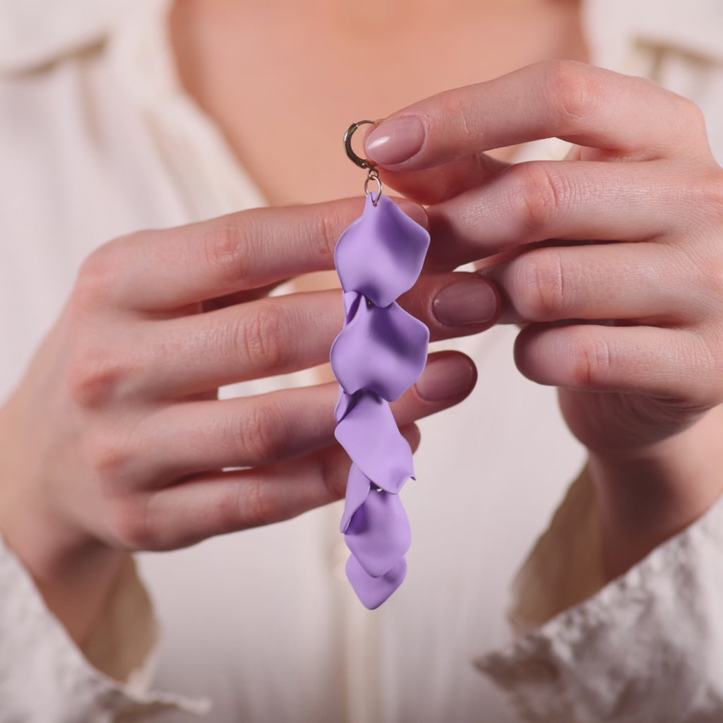 Lilac Wisteria Dangle Earrings