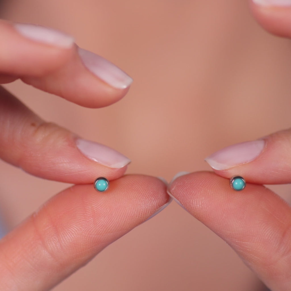 Turquoise Mini Stud Earrings