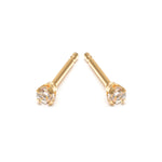 Mini Crystal Stud Earrings Gold Plated - Simply Whispers