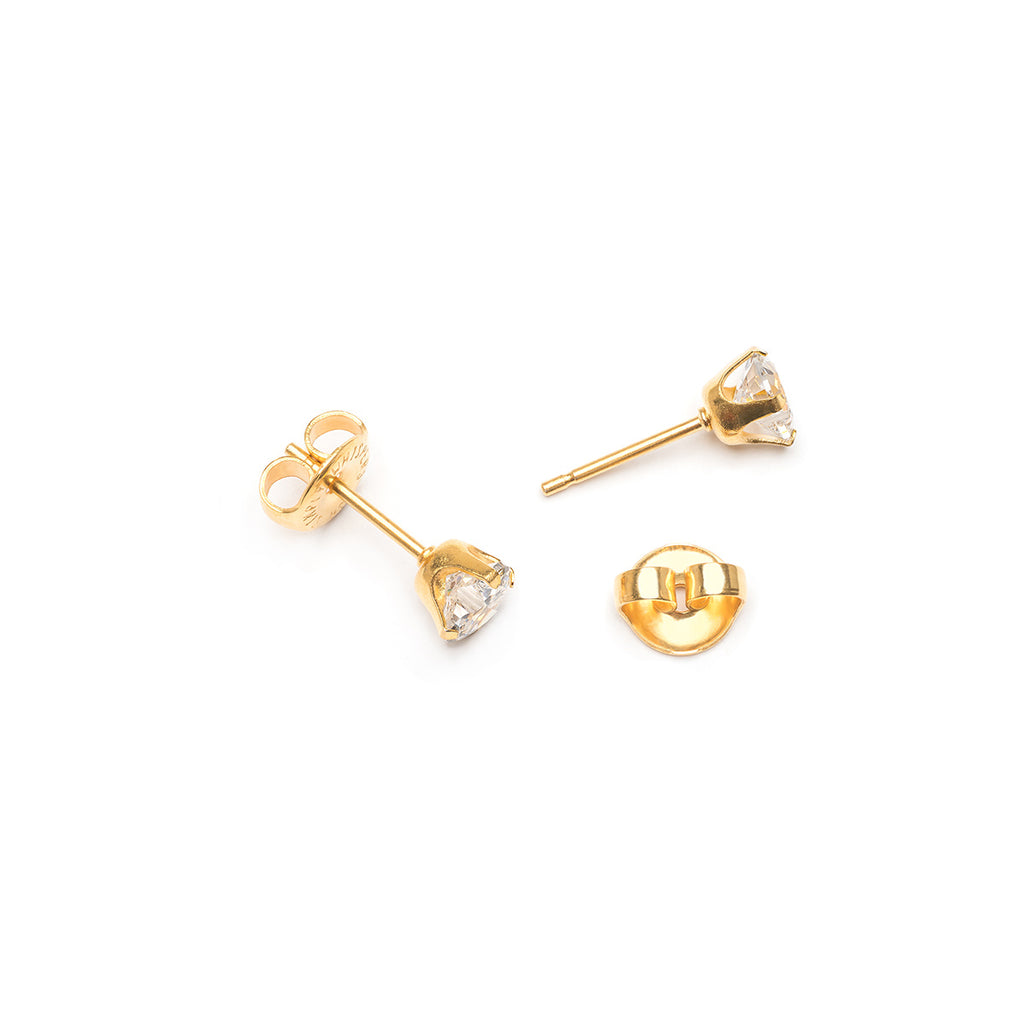 Heart Cubic Zirconia Stud Earrings - Simply Whispers