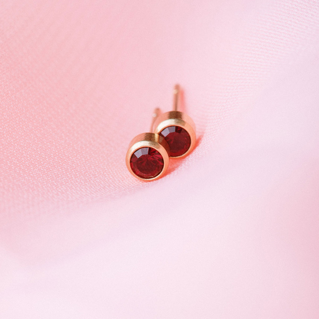 January Birthstone 14k Gold Plated Earrings - Simply Whispers