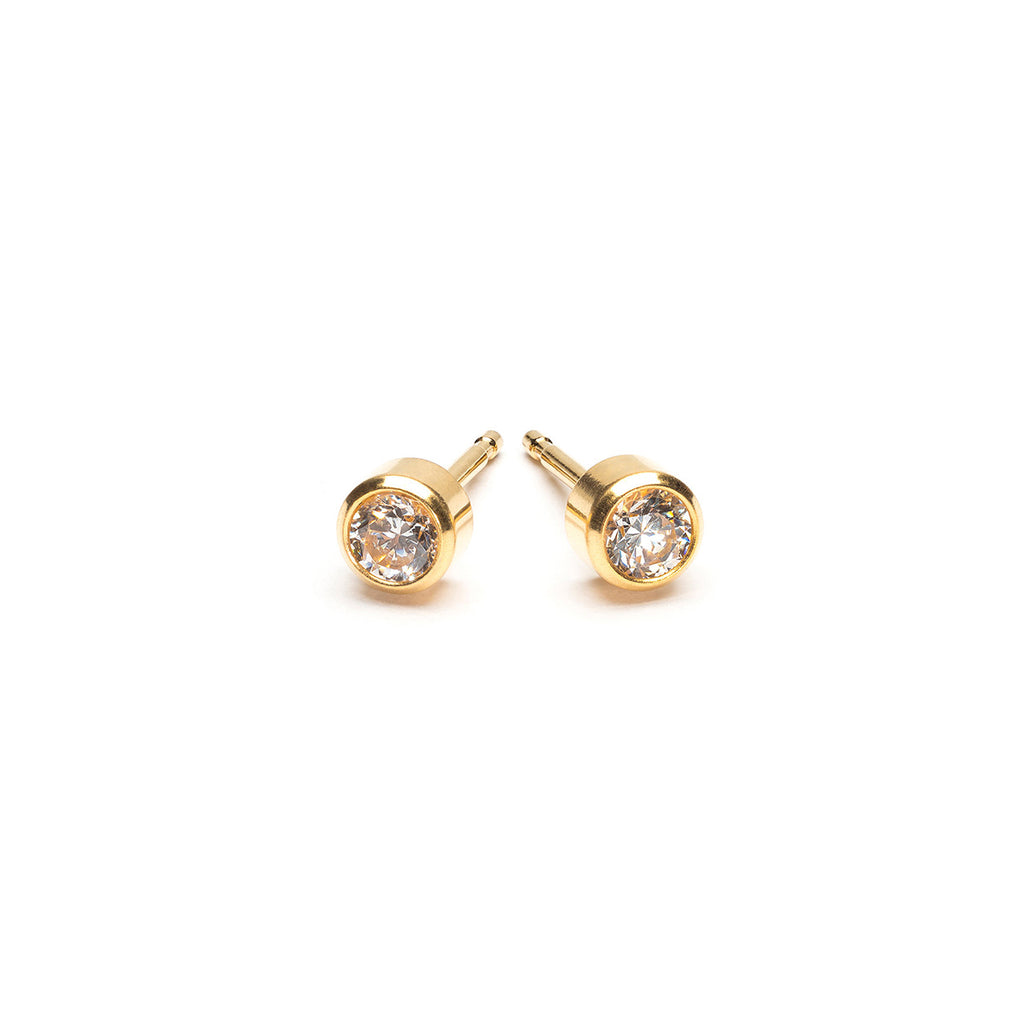 April Birthstone 14k Gold Plated Earrings - Simply Whispers