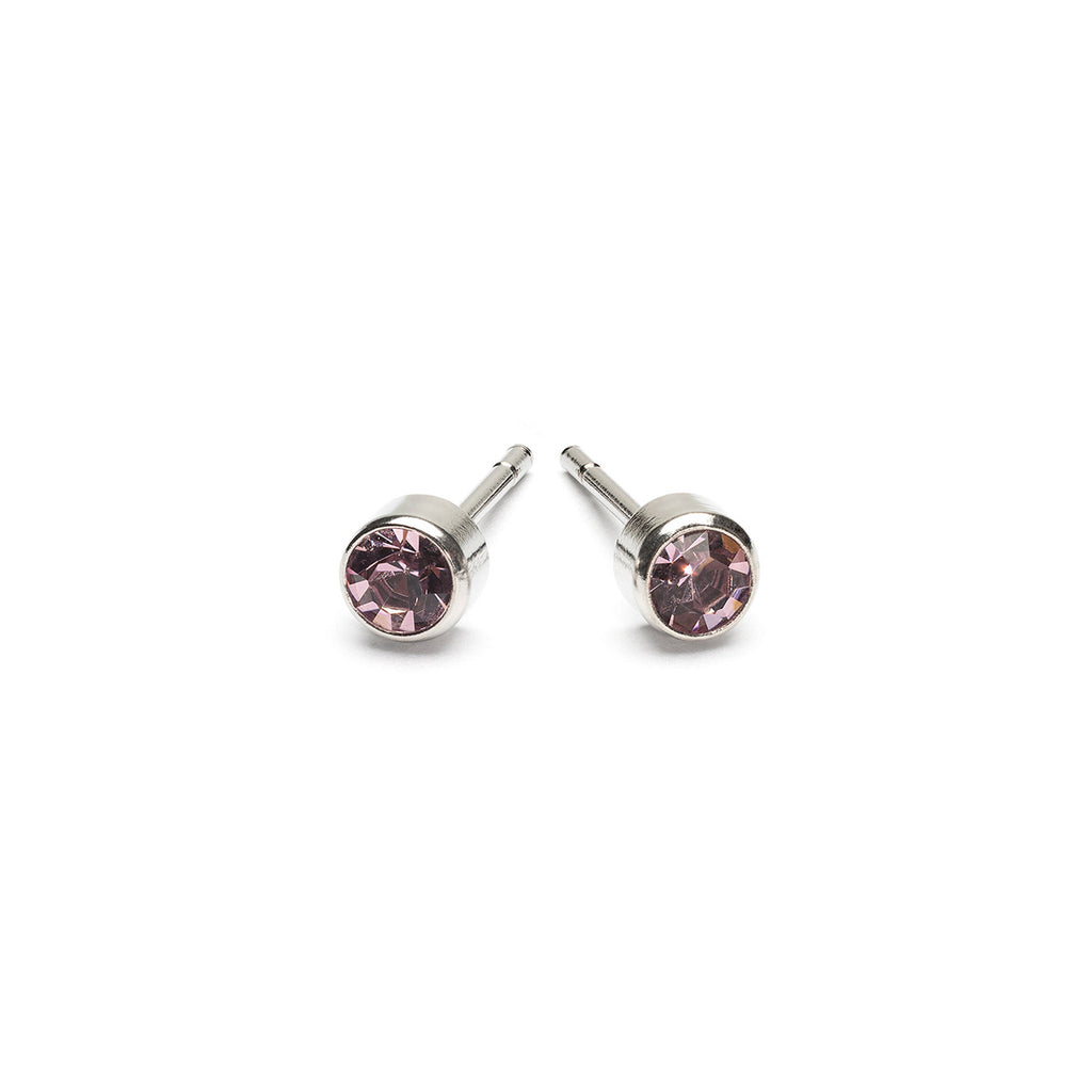 June Birthstone Stainless Steel Earrings - Simply Whispers