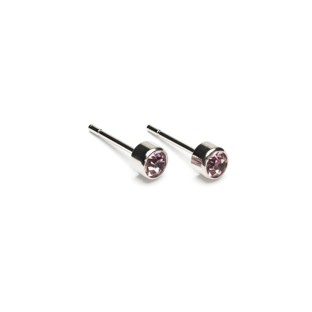 June Birthstone Stainless Steel Earrings - Simply Whispers