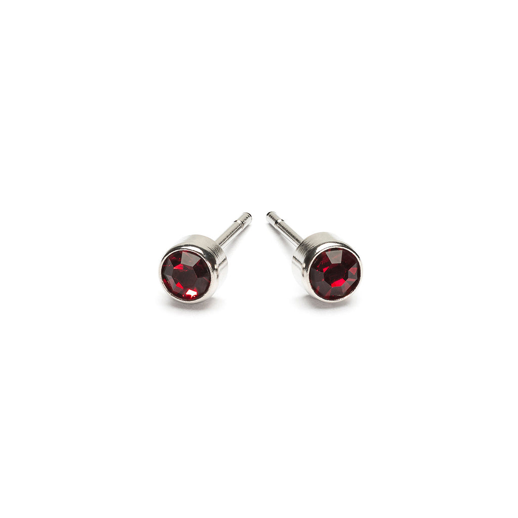 July Birthstone Stainless Steel Earrings - Simply Whispers