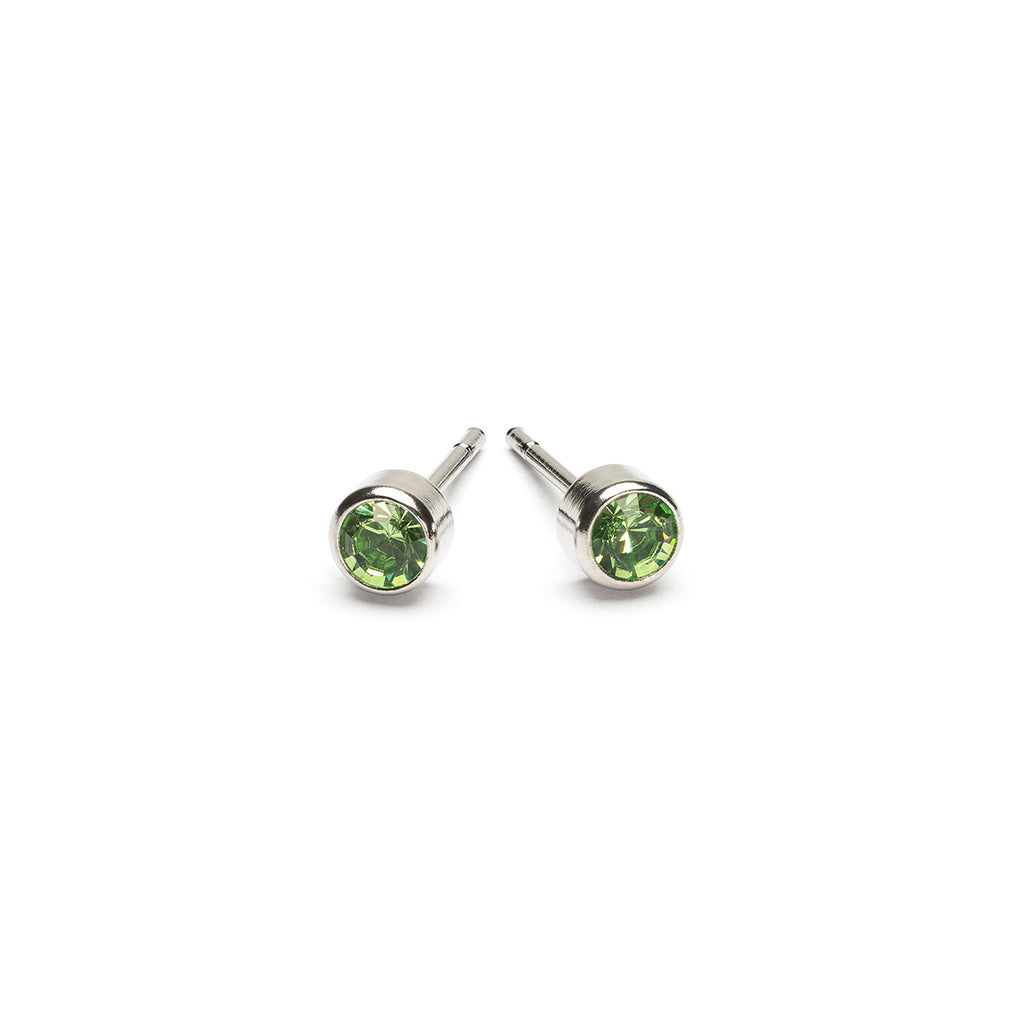 August Birthstone Stainless Steel Earrings - Simply Whispers