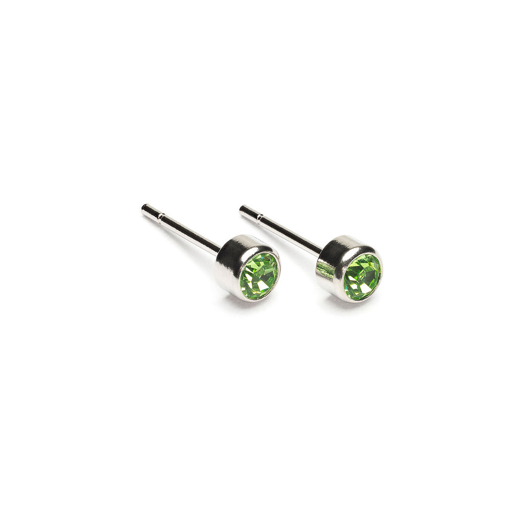 August Birthstone Stainless Steel Earrings - Simply Whispers