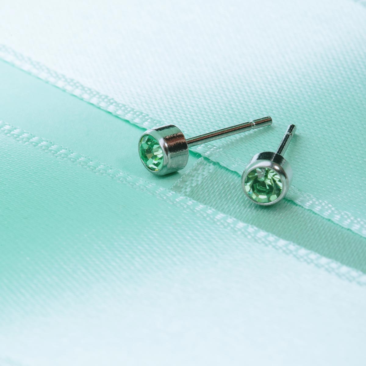 August Birthstone Stainless Steel Earrings - Simply Whispers