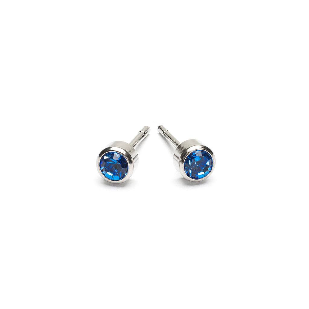 September Birthstone Stainless Steel Earrings - Simply Whispers