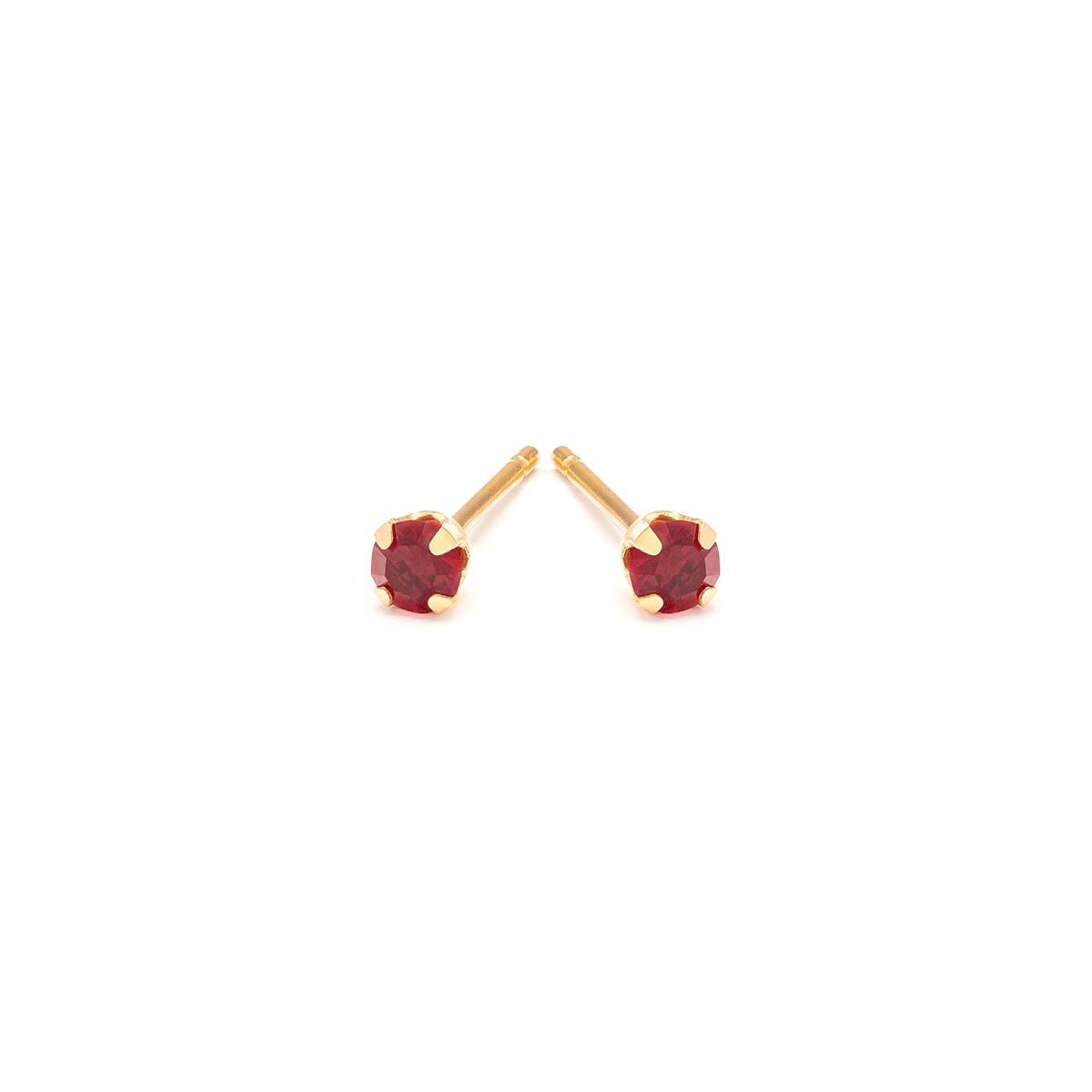 January Birthstone 14k Gold Plated Stud Earrings - Simply Whispers