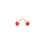 July Birthstone 14k Gold Plated Stud Earrings - Simply Whispers