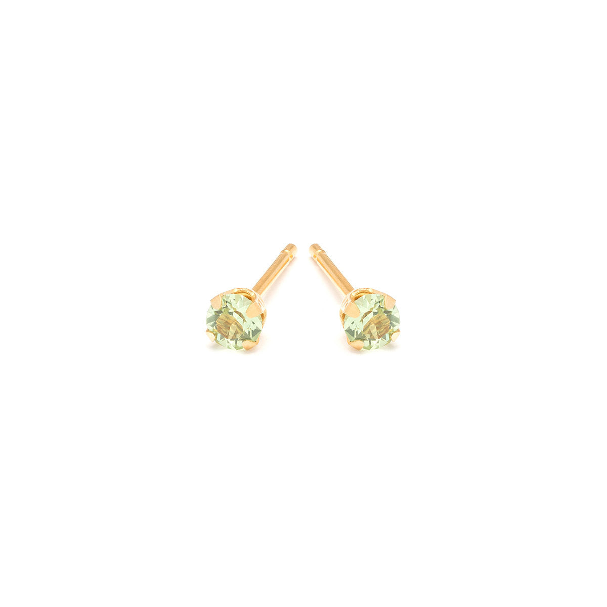 August Birthstone 14k Gold Plated Stud Earrings - Simply Whispers