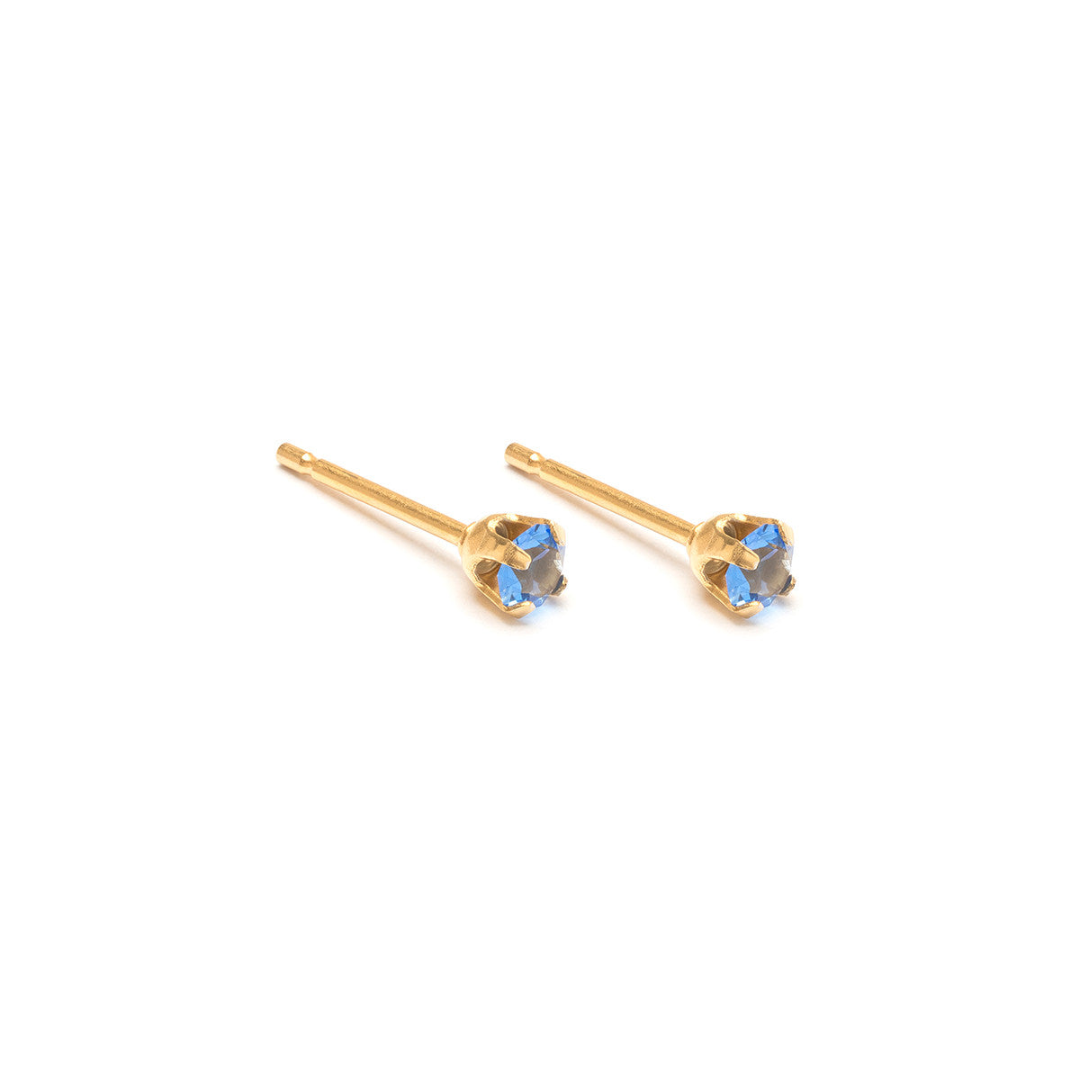 September Birthstone 14k Gold Plated Stud Earrings - Simply Whispers