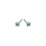 March Birthstone Stainless Steel Stud Earrings - Simply Whispers