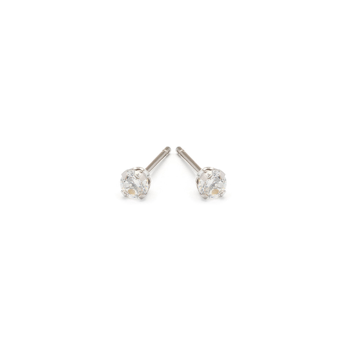 April Birthstone Stainless Steel Stud Earrings - Simply Whispers