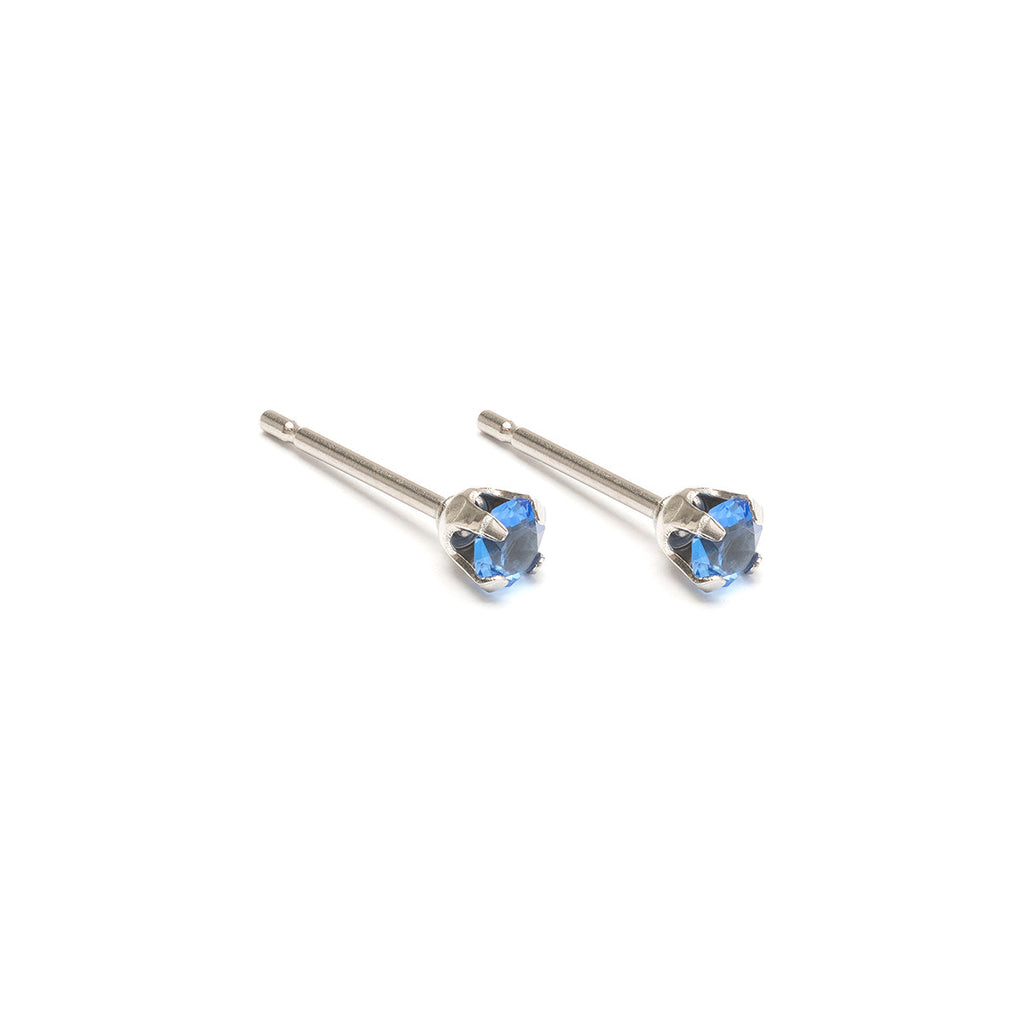 September Birthstone Stainless Steel Stud Earrings - Simply Whispers