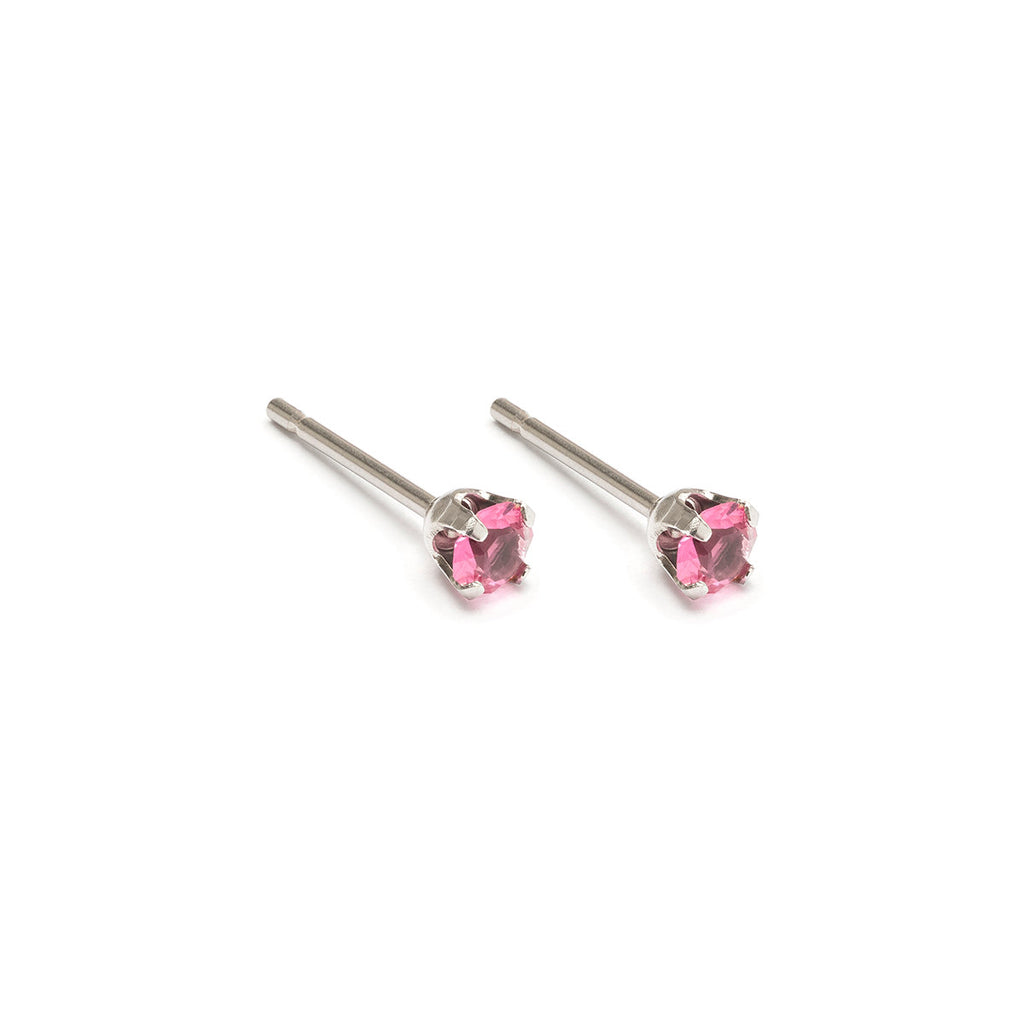 June Birthstone Stainless Steel Stud Earrings - Simply Whispers