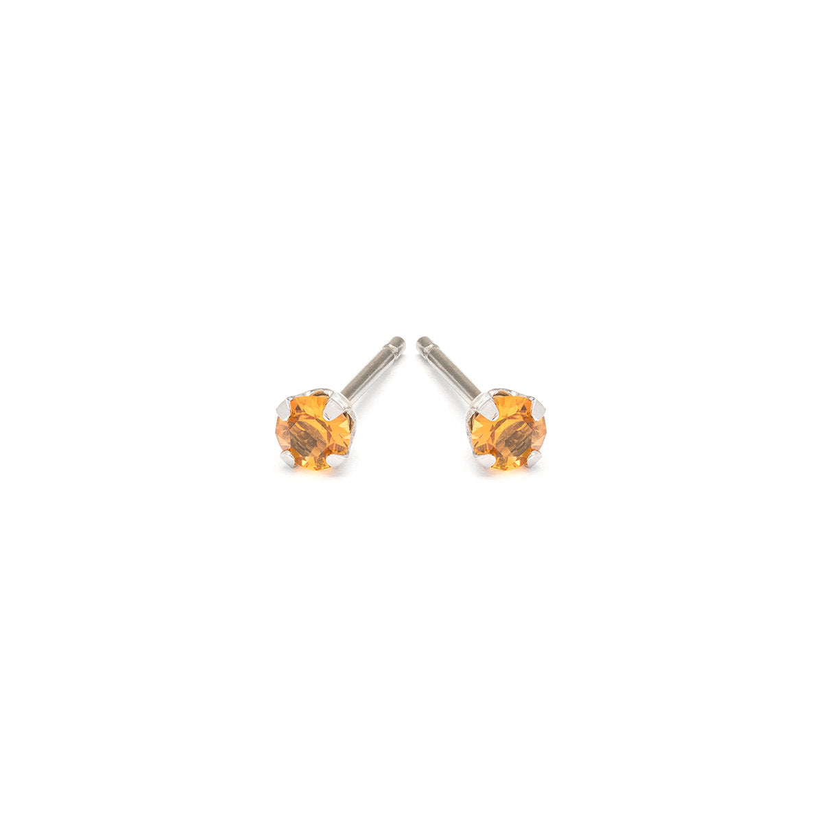 November Birthstone Stainless Steel Stud Earrings - Simply Whispers
