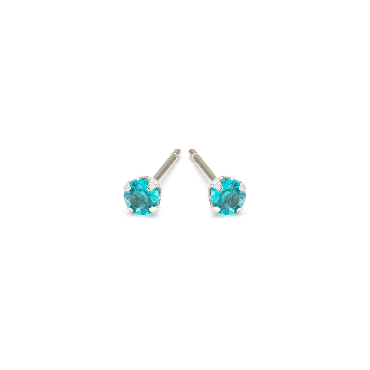 December Birthstone Stainless Steel Stud Earrings - Simply Whispers