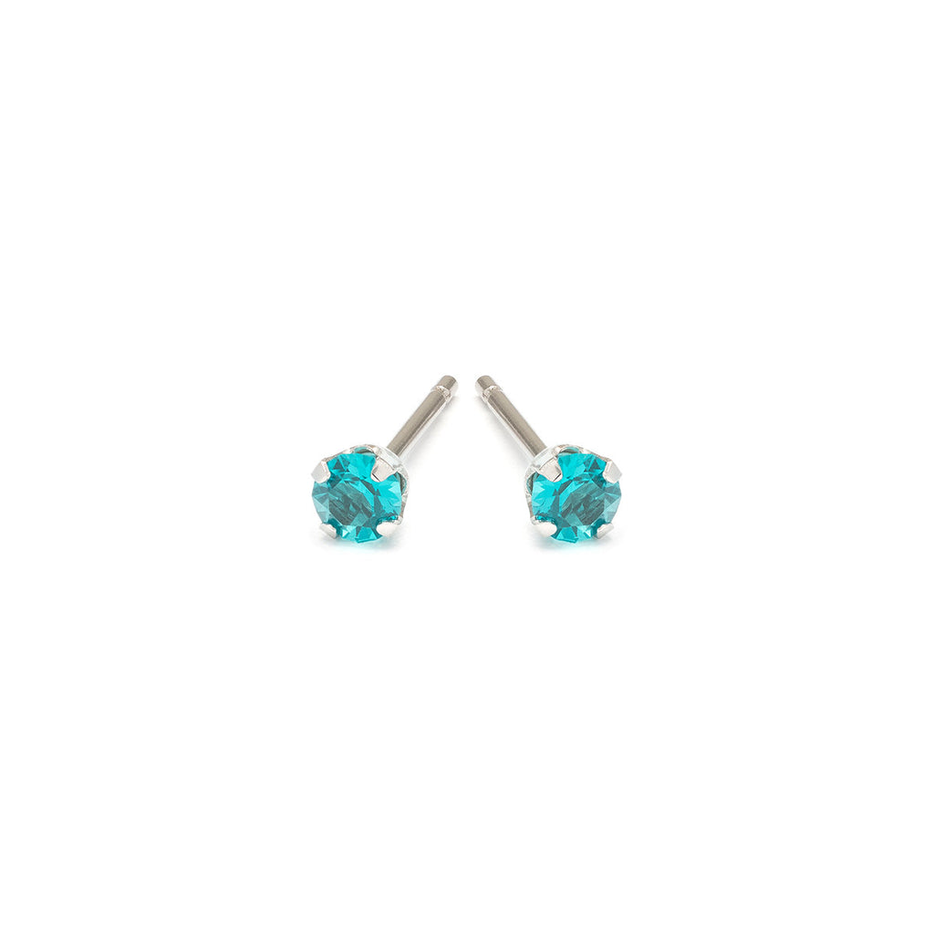 December Birthstone Stainless Steel Stud Earrings - Simply Whispers