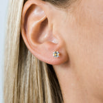 Gold Plated 5 mm April Birthstone Stud Earrings - Simply Whispers