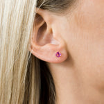 Gold Plated 5 mm October Birthstone Stud Earrings - Simply Whispers