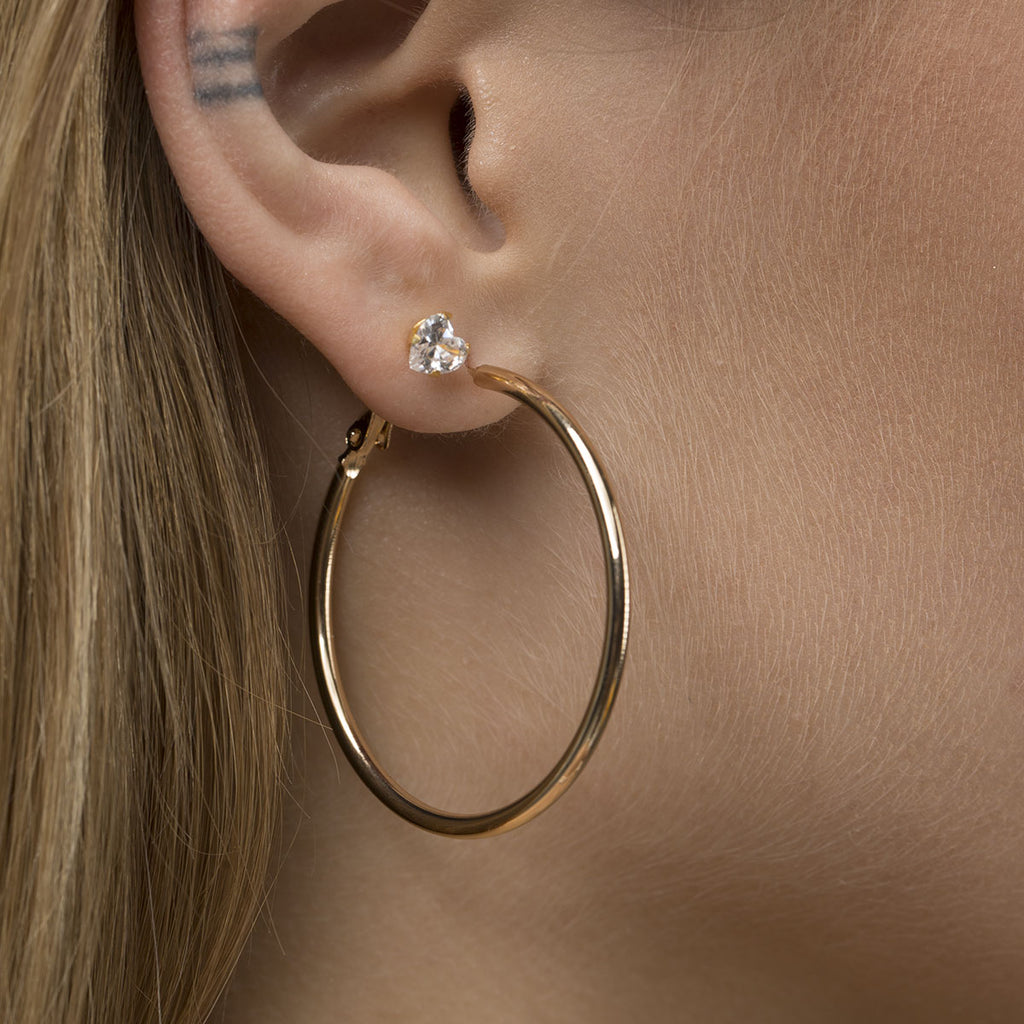 Large Thin Hoop Earrings - Simply Whispers