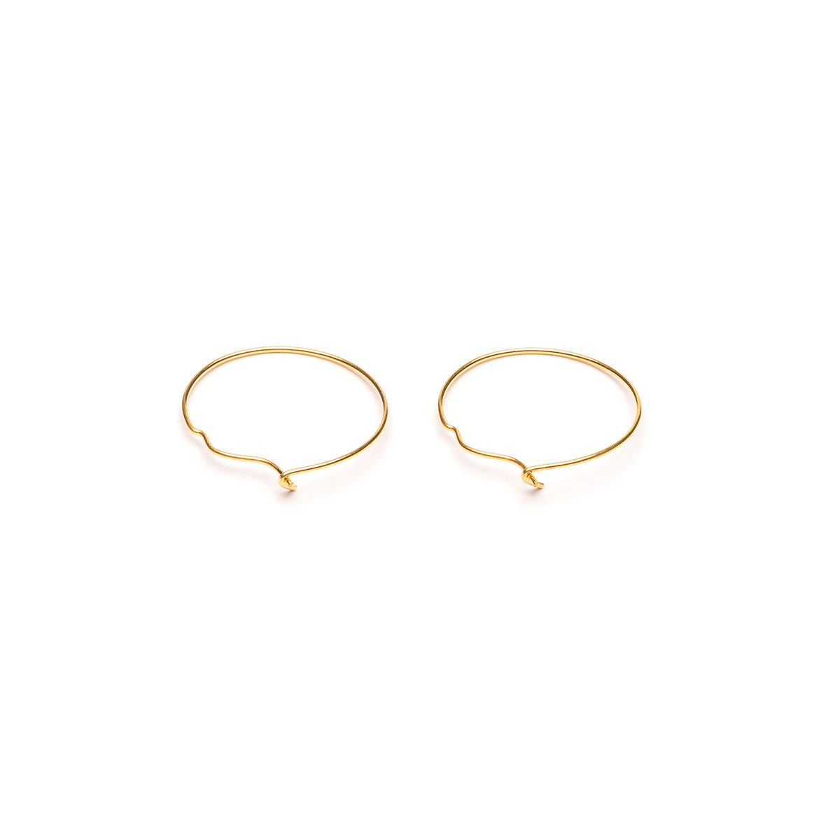 Small Hoop Earrings Gold Plated - Simply Whispers