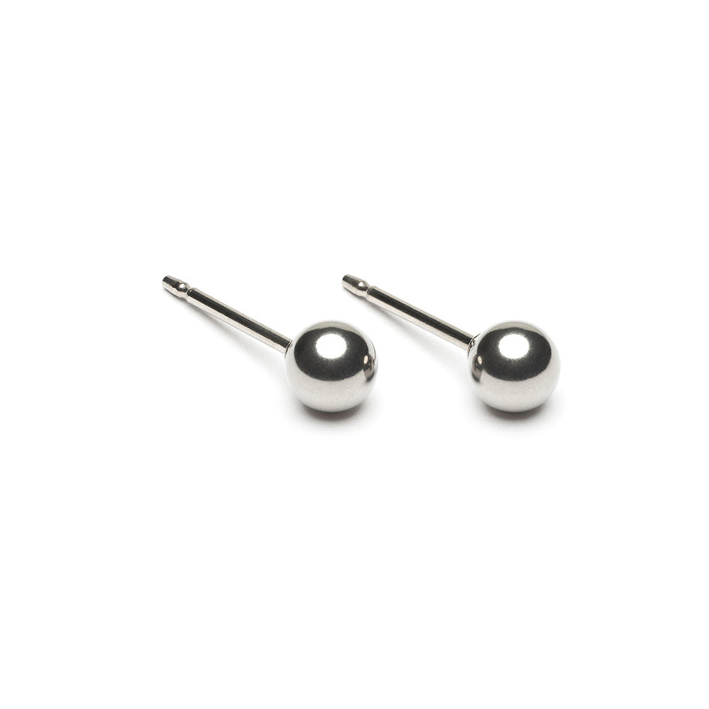 Stainless Steel 4 mm Ball Stud Earrings - Simply Whispers