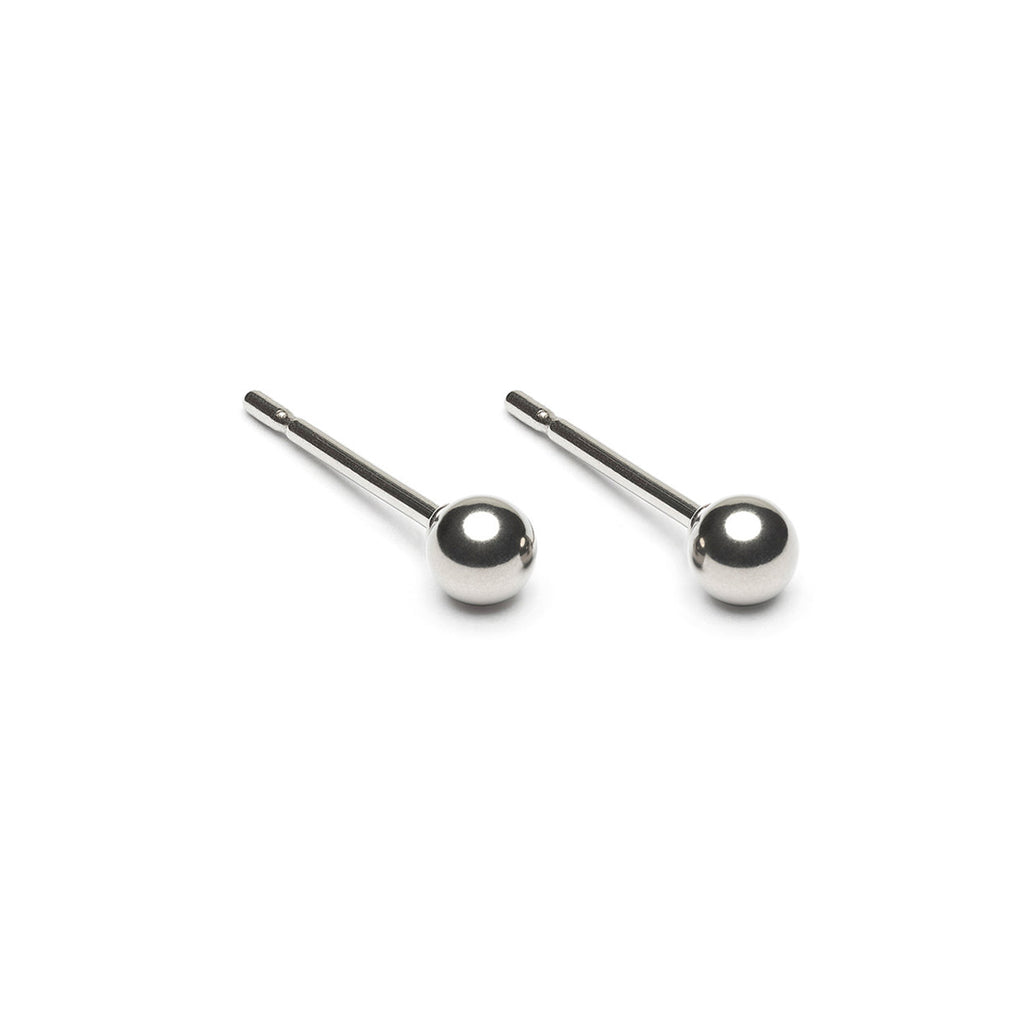 Stainless Steel 3 mm Ball Stud Earrings - Simply Whispers