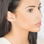 Gold Plated 5 mm Pink Pearl Stud Earrings - Simply Whispers