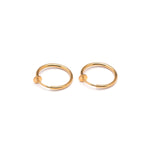 Gold Plated 17 mm Spring Illusion Clip On Hoop Earrings - Simply Whispers